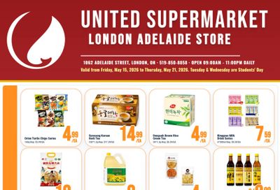 United Supermarket (London) Flyer May 15 to 21