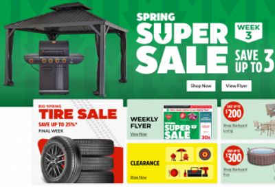 Canadian Tire: Spring Super Sale up to 30% off
