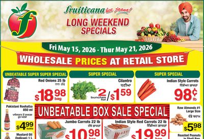 Fruiticana (Calgary) Flyer May 15 to 21
