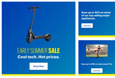Best Buy Canada Early Summer Sale: up to 40% off Major Appliances + up to $700 Off Select Smart TVs + More
