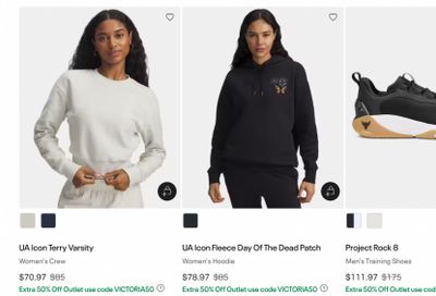 Under Armour Canada: Extra 50% off Outlet Styles with Promo Code
