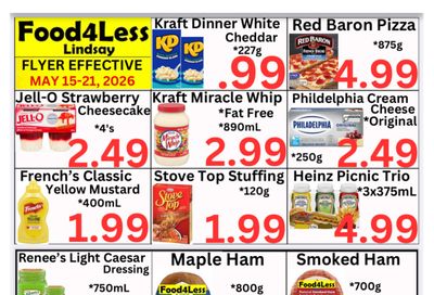 Food 4 Less (Lindsay) Flyer May 15 to 21