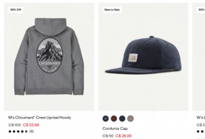 Patagonia Canada Spring Clearance Sale: Web Specials up to 50% off