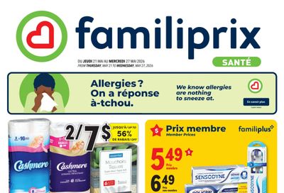 Familiprix Sante Flyer May 21 to 27