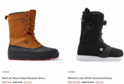 DC Shoes Canada: Save up to 40% on Select Skate Shoes and Winter Boots
