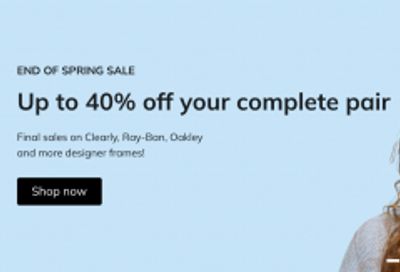 Clearly Canada: up to 40% off a Complete Pair + 20% off Acuvue and More + Free Shipping