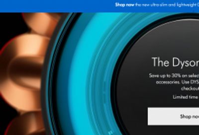 Dyson Canada: Save up to 30% on Select Technology with Promo Code