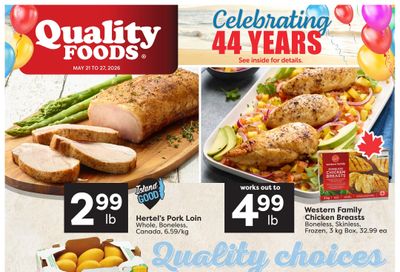 Quality Foods Flyer May 21 to 27