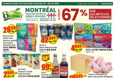 Btrust Supermarket (Montreal) Flyer May 21 to 27