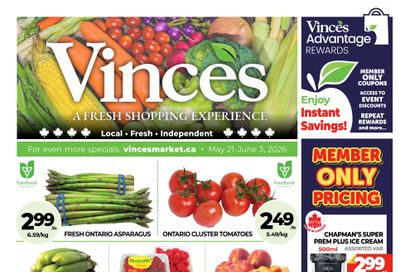 Vince's Market Flyer May 21 to June 10