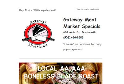 Gateway Meat Market Flyer May 21 to 27