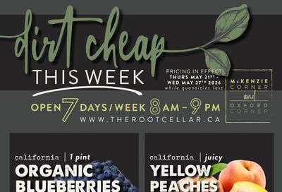 The Root Cellar Flyer May 21 to 27