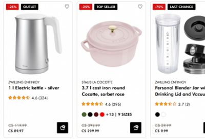 Zwilling Canada: Staub Insider Sale + Free Gift with Purchase + Outlet Deals + More