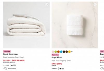 Linen Chest Canada: Early Summer Deals up to 70% off