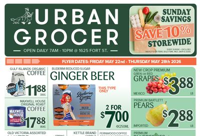 Urban Grocer Flyer May 22 to 28