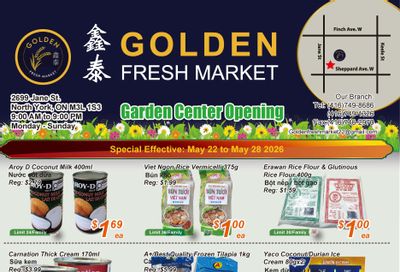 Golden Fresh Market Flyer May 22 to 28