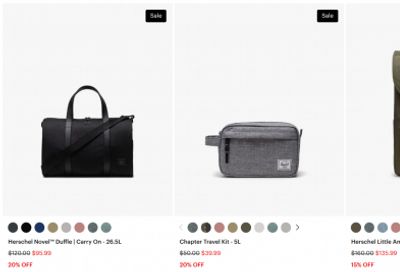 Herschel Canada Summer Sale: Save up to 30% Off