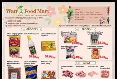Wan 2 Food Mart Flyer May 22 to 28