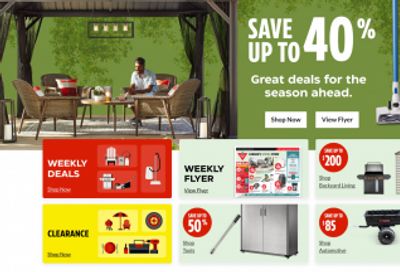 Canadian Tire: up to 40% off Select Items + Weekly Flyer Deals