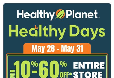 Healthy Planet Flyer May 28 to 31