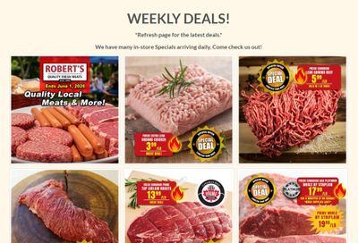Robert's Quality Fresh Meats Flyer May 25 to June 1