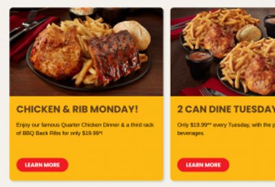 Swiss Chalet Canada New Coupons + Deals