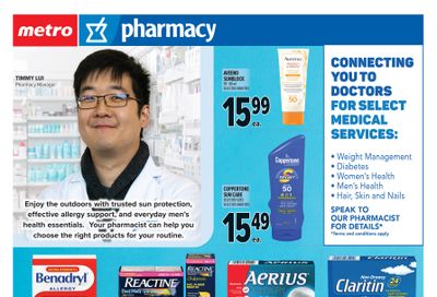 Metro (ON) Pharmacy Flyer May 28 to June 24