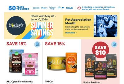 Bosley's by PetValu Flyer May 28 to June 10
