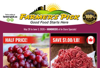 Farmer's Pick Flyer May 28 to June 3