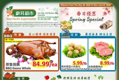 New Pacific Supermarket Flyer May 28 to June 1