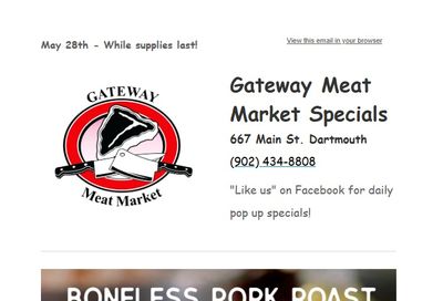 Gateway Meat Market Flyer May 28 to June 3