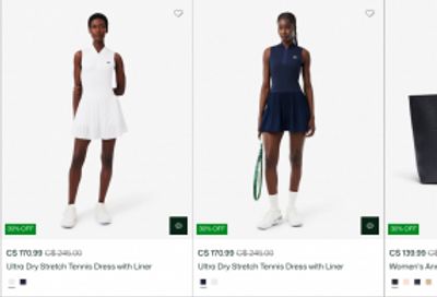 Lacoste Canada Semi-Annual Sale: Save up to 50% off