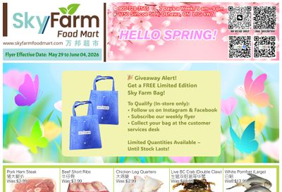 SkyFarm Food Mart Flyer May 29 to June 4