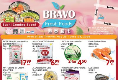 Bravo Fresh Foods Flyer May 29 to June 4