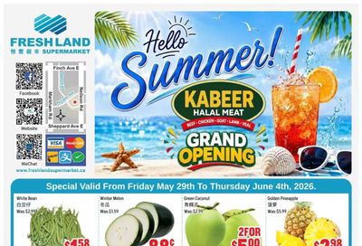FreshLand Supermarket Flyer May 29 to June 4