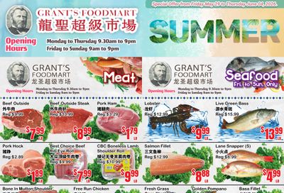 Grant's Food Mart Flyer May 29 to June 4