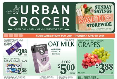 Urban Grocer Flyer May 29 to June 4