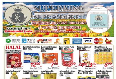 Superking Supermarket (London) Flyer May 29 to June 4