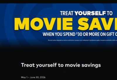 Cineplex Canada Deals: VIP For The Price Of Regular Ticket Every Wednesday in June + Gift Card Offer + More