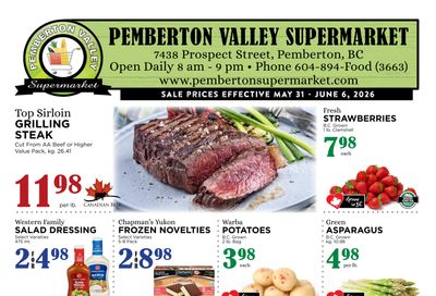 Pemberton Valley Supermarket Flyer May 31 to June 6