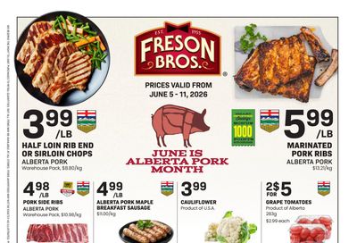 Freson Bros. Flyer June 5 to 11