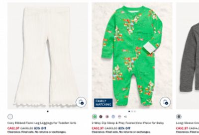 Old Navy Canada: Sale up to 40% off + Clearance up to 85% off