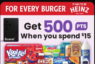 Sobeys Canada: Get 500 Scene+ Points When You Spent $15 on Participating Kraft Heinz Products Until June 3rd
