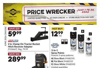 Princess Auto Price Wrecker Flyer June 1 to 30