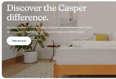 Casper Canada: Save up to 30% on Mattresses + Save 35% or More on Bundles + More