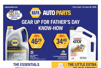 NAPA Auto Parts Flyer June 1 to 30