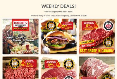 Robert's Quality Fresh Meats Flyer June 1 to 8