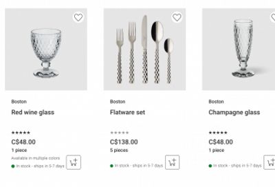 Villeroy & Boch Canada: Buy One Get One Free Sale + Clearance up to 75% off