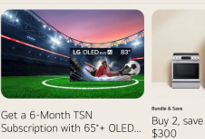 LG Canada: Bundle and Save up to $300 on Kitchen Appliances + More