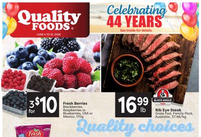 Quality Foods Flyer June 4 to 10